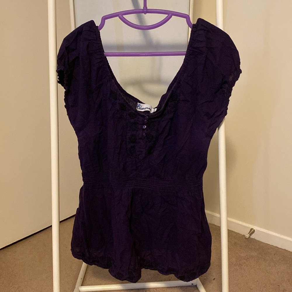 *3 for $10* Women's Sheer Purple Cover-Up Top